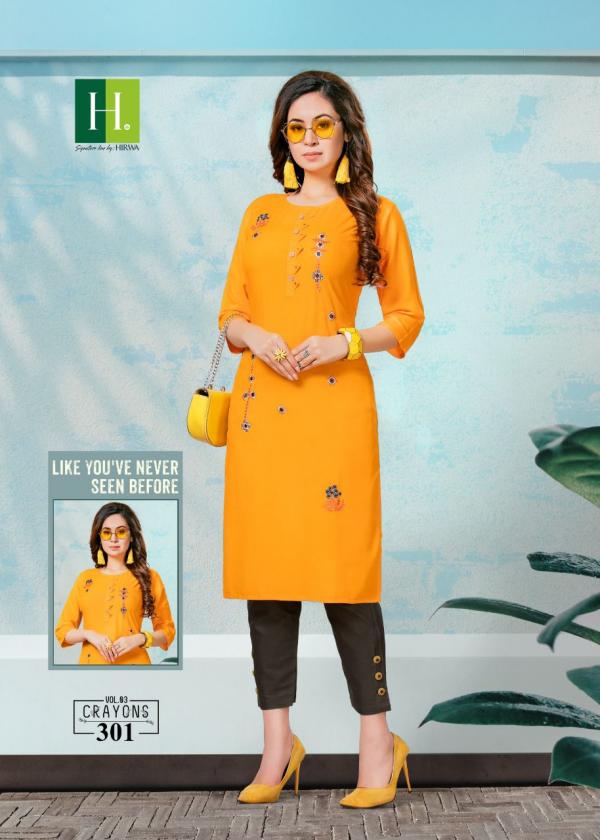 Hirwa Crayons Vol 3 Fancy Designer Kurti Collection